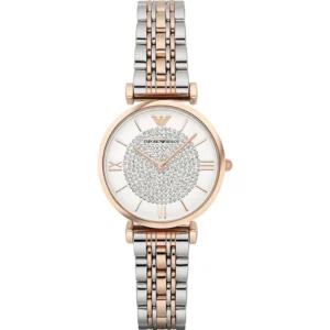 Emporio Armani Women's Retro Two-Tone Stainless Steel Quartz Watch AR1926